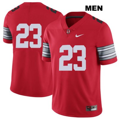 Men's NCAA Ohio State Buckeyes De'Shawn White #23 College Stitched 2018 Spring Game No Name Authentic Nike Red Football Jersey KH20Q44CF